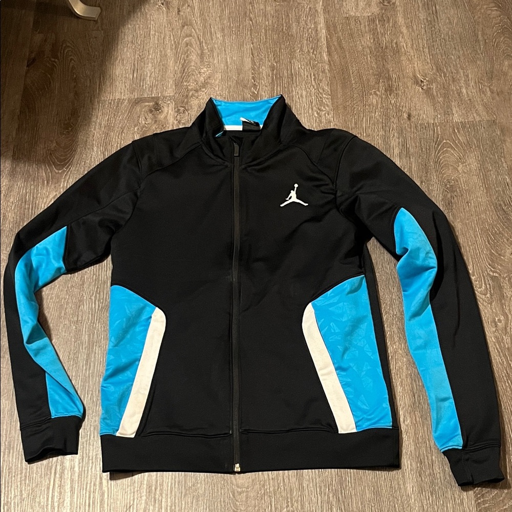 Jordan Black and Blue Windbreaker Jacket